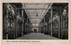 MUO-034549: Beč - Državna elektrana; Unutrašnjost: razglednica