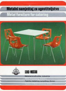 MUO-055004: SOKO-MOSTAR Metalni namještaj za ugostiteljstvo: predložak : deplijan