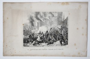 MUO-025325: Napad Hrvata i požar u Franzensalle 28.10.1848.: grafika