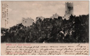 MUO-034221: Baden kod Beča - Ruševine Rauhenegg: razglednica