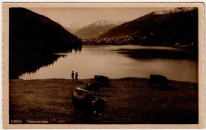 MUO-008745/341: Švicarska - Davos; jezero: razglednica