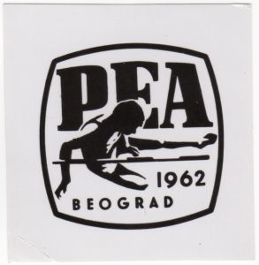 MUO-054549/06: PEA 1962 Beograd: predložak : znak