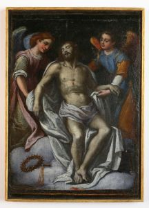 ZAG-0095: Mrtvi Krist i dva anđela: slika