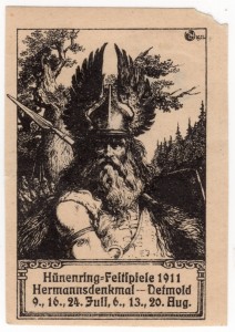 MUO-026213: Hünenring-Festspiele 1911 Hermannsdenkmal-Detmold: poštanska marka