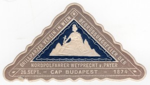 MUO-026098/27: Nordpolfahrer Payer v. Weyprecht CAP BUDAPEST: poštanska marka