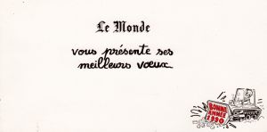 MUO-029318/20: Le Monde: čestitka