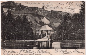 MUO-038465: Krapina - Dolac; Paviljon na jezeru: razglednica