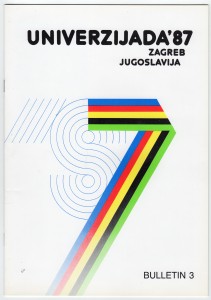 MUO-018233/04: Universiade '87 Zagreb Yugoslavia: brošura