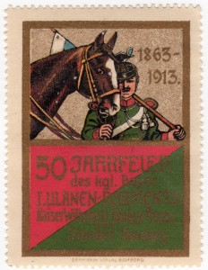 MUO-026127/04: 50 jahrfeier des kgl. Bayer I. ulanen-regiments Kaiser Wilhelm II...: poštanska marka