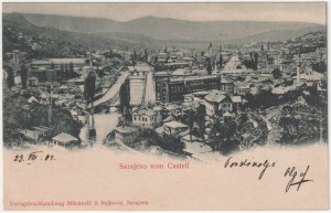 MUO-031023: BiH - Sarajevo - Panorama s tvrđave Jajce: razglednica
