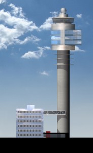 MUO-057559: Toranj zračne luke Schwechat, Beč: arhitektonska studija