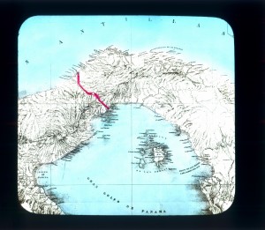 MUO-035117/05: Mapa Isthmusa u Panami: dijapozitiv