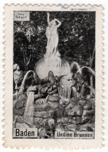 MUO-026158: Baden Undine Brunnen: poštanska marka