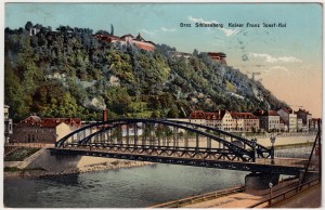 MUO-034446: Graz - Schlossberg s mostom: razglednica