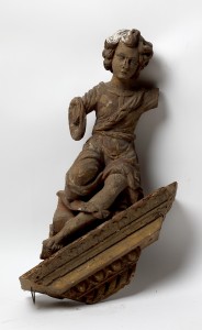 MUO-016512/01: Konzola s anđelom s pobočnog oltara iz Drivenika: konzola : kip