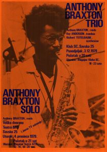 MUO-052389: Anthony Braxton trio/ Anthony Braxton solo: plakat