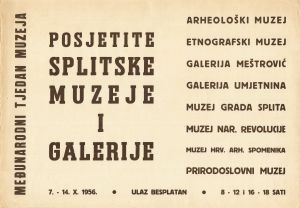 MUO-027591: Posjetite splitske muzeje i galerije - međunarodni tjedan muzeja: plakat