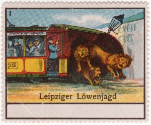 MUO-026126/01: Leipziger Löwenjagd: poštanska marka