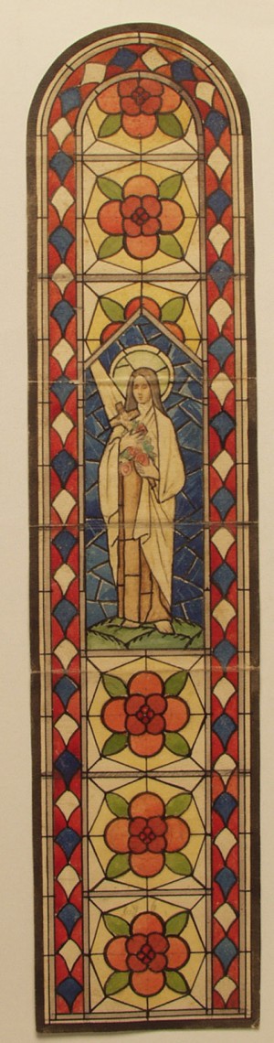 MUO-036261: sv. Terezija Avilska: skica za vitraj