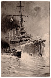 MUO-008745/736: Bojni brod "Erzherzog Ferdinand Max 1905": razglednica