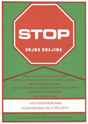 MUO-052232/01: STOP Vojna Krajina: plakat