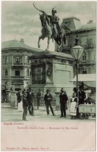 MUO-032484: Zagreb - Jelačićev spomenik: razglednica
