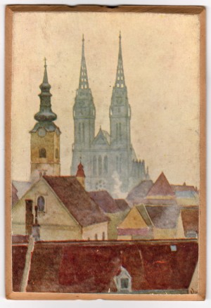 MUO-007640/08: Zagrebačka katedrala: probni otisak