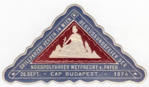 MUO-026098/26: Nordpolfahrer Payer v. Weyprecht CAP BUDAPEST: poštanska marka