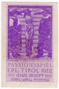 MUO-026133/09: Passionsspiel erl. Tirol 1912.: poštanska marka