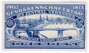 MUO-026155: 1903 1913 Genossenschaftstag des zentral verbandes deutscher konsum vereine Dresden: poštanska marka
