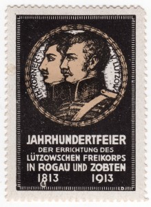 MUO-026092: Jahrhundertfeier der Errichtung des Lützowschen Freikorps in Rogau und Zobten 1813 1913.: poštanska marka
