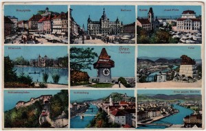 MUO-034230: Graz - Panoramske sličice: razglednica