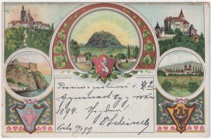 MUO-008745/498: Panoramske sličice čeških gradina: razglednica