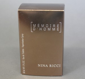 MUO-042394/02: MEMOIRE D'HOMME NINA RICCI: kutija za parfemsku bočicu