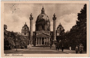 MUO-037802: Beč - Karlskirche: razglednica