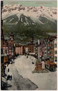 MUO-035076: Austrija - Innsbruck; Maria -Theresienstrasse: razglednica