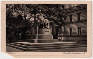 MUO-034551: Beč - Spomenik Goetheu: razglednica