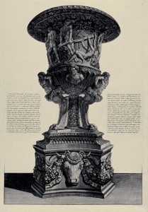 MUO-057436/58: Perspektivni izgled antičke mramorne vaze [...] koja se vidi u Engleskoj u vili gosp.Johna Boyda: grafika