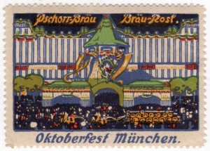 MUO-026089: Pschorr-Bräu Bräu-Rosl. Oktoberfest München: poštanska marka
