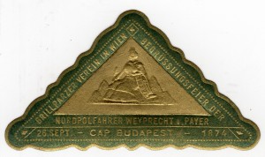 MUO-026098/01: Nordpolfahrer Payer v. Weyprecht CAP BUDAPEST: poštanska marka