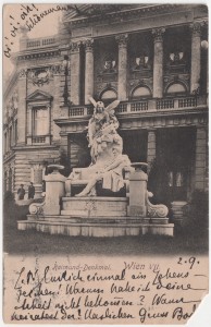 MUO-034561: Beč - Spomenik Raimundu: razglednica