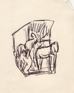 MUO-056530: Konjska zaprega: crtež