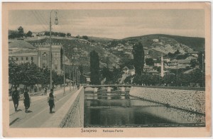 MUO-008745/598: BiH - Sarajevo - Obala uz Vijećnicu: razglednica
