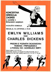 MUO-052338: Emlyn Williams kao Charles Dickens: plakat