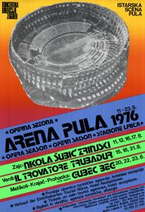 MUO-052408: Operna sezona Arena Pula 1976: plakat