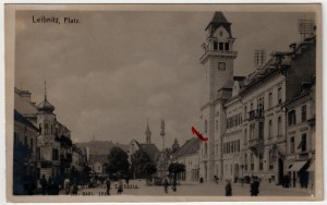 MUO-035985: Austrija - Leibnitz; Gradski trg: razglednica