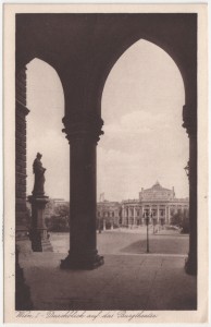 MUO-034560: Beč - Pogled na Burgtheater: razglednica