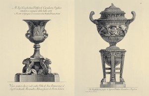 MUO-057436/78: Antička vaza koja se vidi u vili Njegove Uzoritosti gosp. kardinala Alesandra Albanija [...]  / Vaza na tripodu: grafika