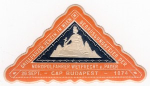 MUO-026098/14: Nordpolfahrer Payer v. Weyprecht CAP BUDAPEST: poštanska marka