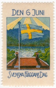 MUO-026217: Svenska Flaggans Dag: poštanska marka
